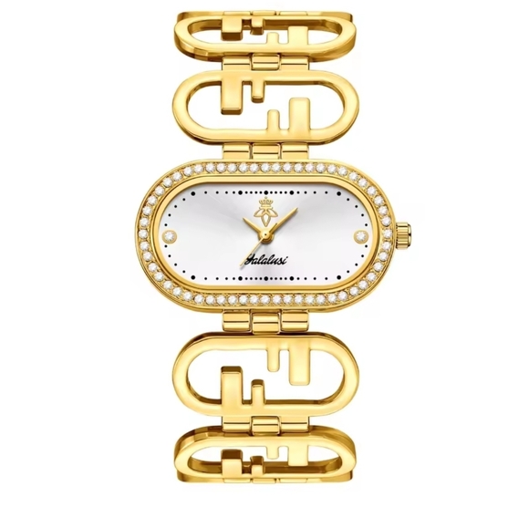 Anthropologie Accessories - Gold Watch with White Face